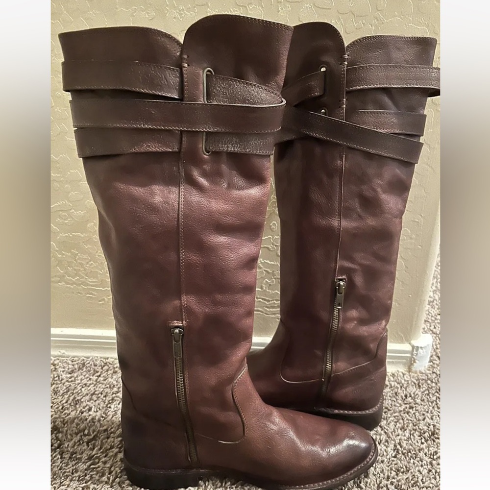 Frye Shirley Brown Riding Boots #77750